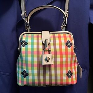 Kate Spade New York The Remedy Bella Plaid Top Handle Bag